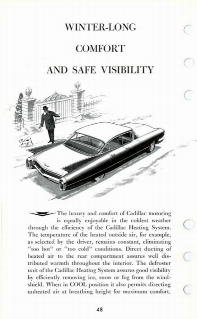 1960 Cadillac Salesmans Data Book Page 139